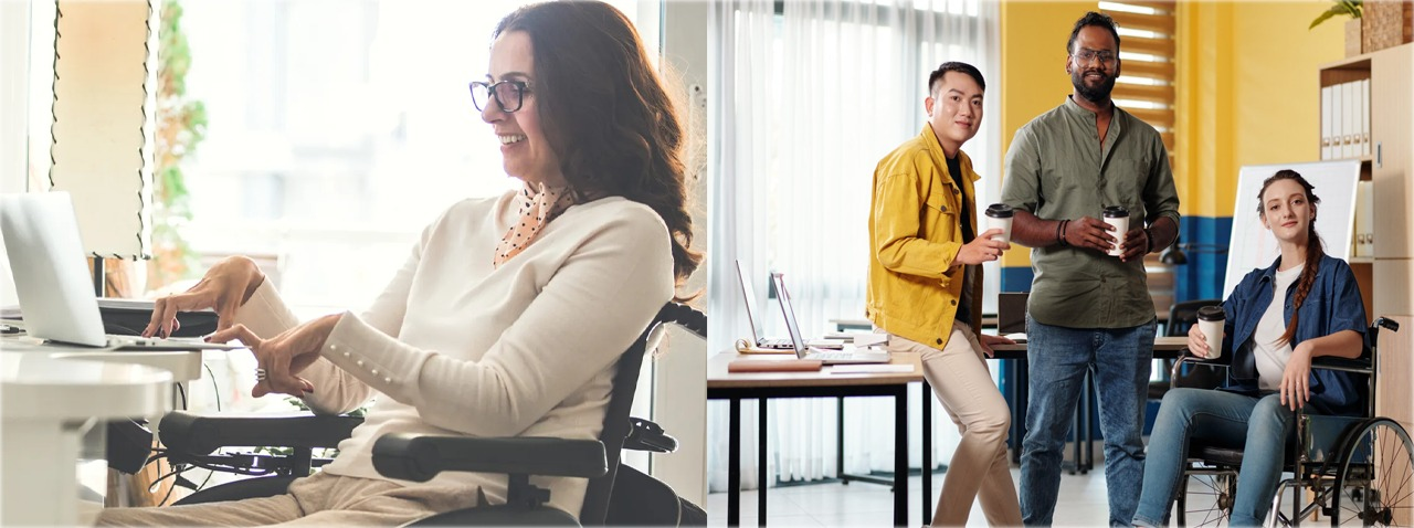 Trabalho remoto e ambiente laboral adaptado para PCD