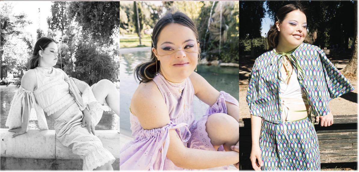 Atriz com síndrome de Down - Pietra Silvestri - fez ensaio na Itália