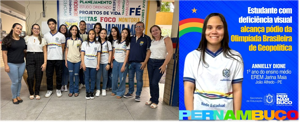 Estudante com deficiência visual vence Olimpíada de Geopolítica