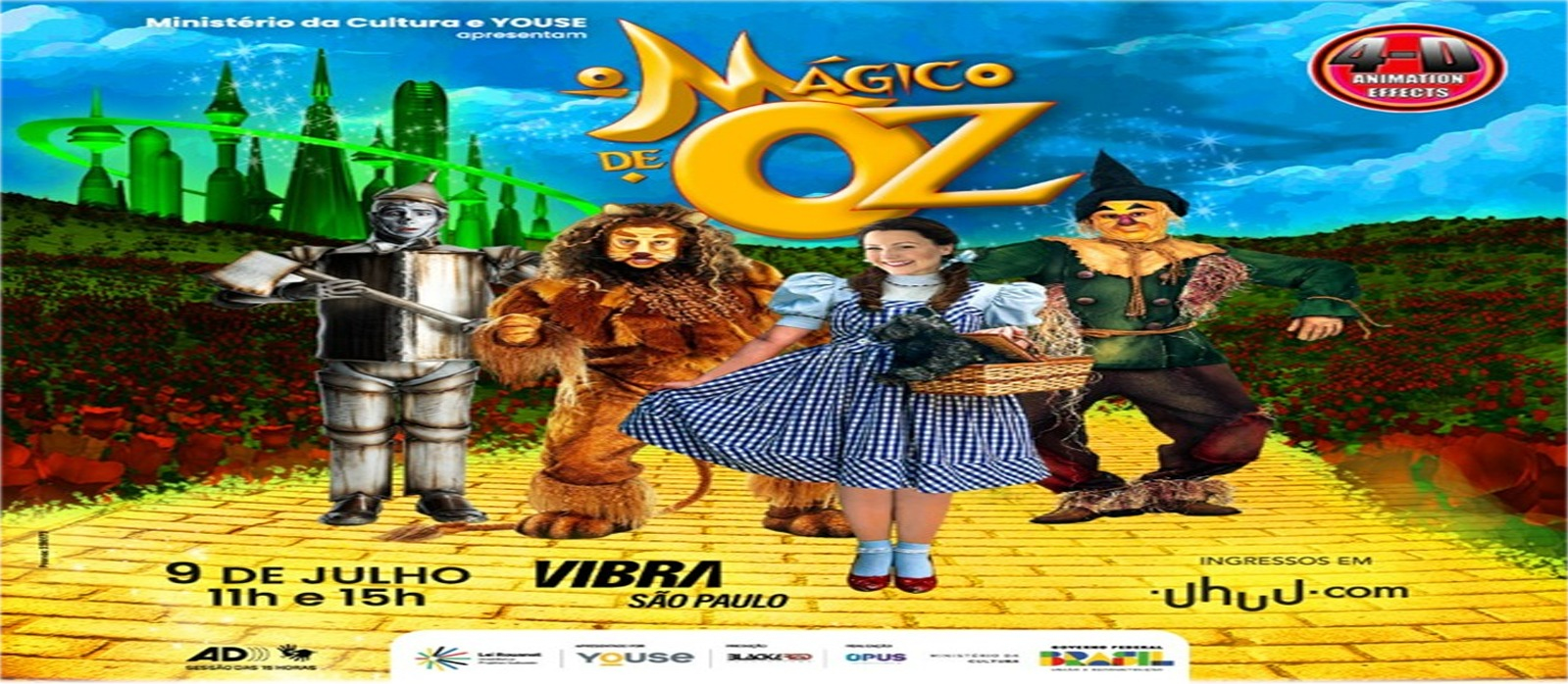 “O Mágico de Oz” com audiodescrição