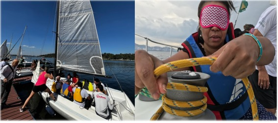 Regata para jovens e adultos PCD visual no Yacht Club Paulista