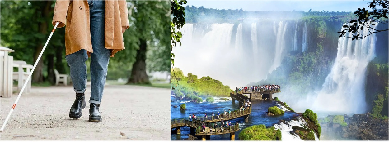 Foz do Iguaçu/PR: PcD visual atravessam vários desafios